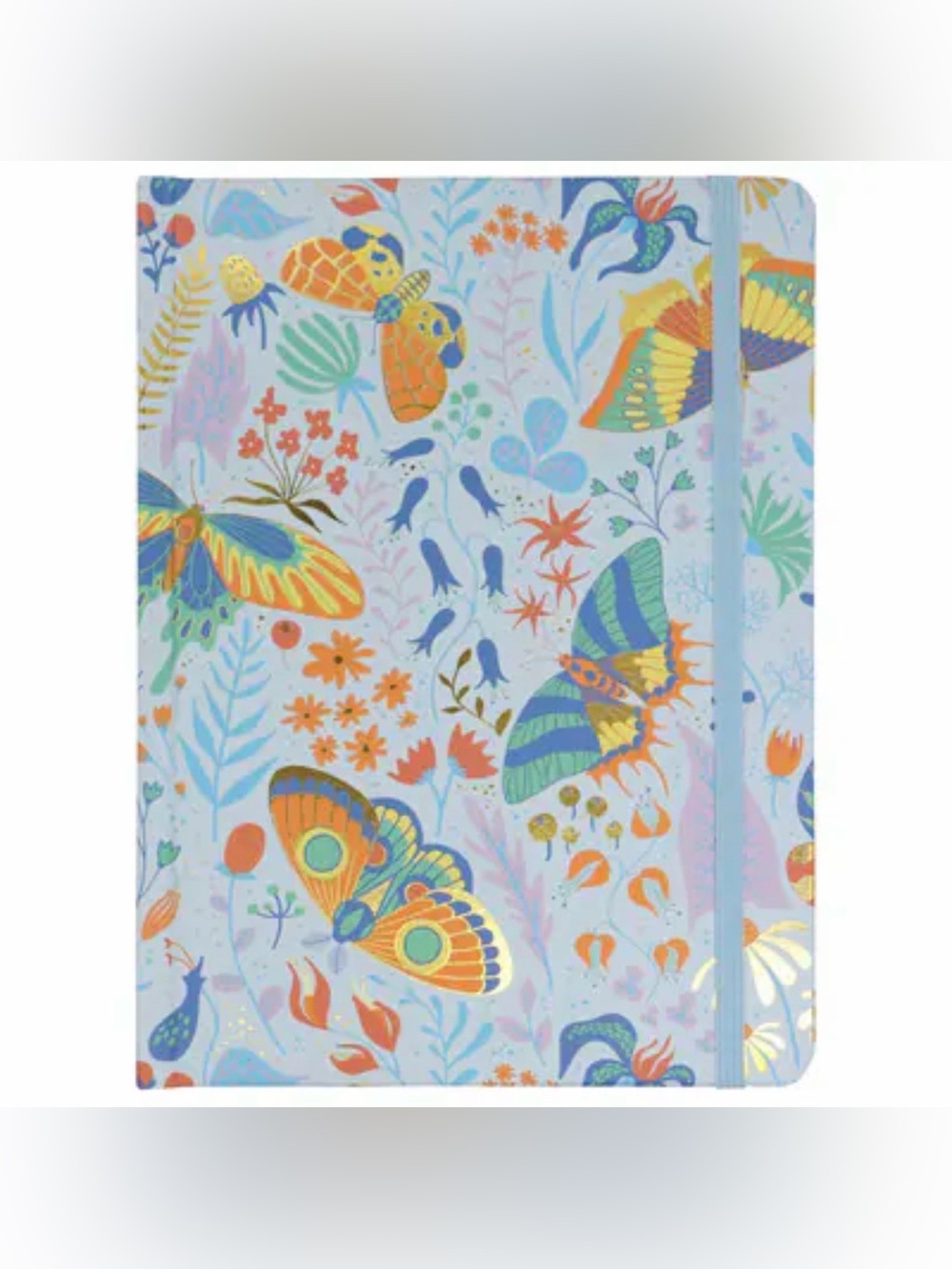 Boho Botanical Moth Hardcover Journal by Recollections (6x8, Elastic Closure)new